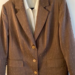Brown Textured Women’s Blazer XL